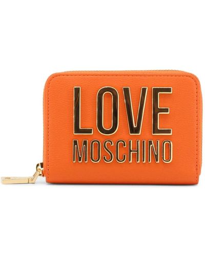 Love Moschino Damen Geldbörse und Kartenhalter aus der Frühjahr/Sommer Kollektion - Orange