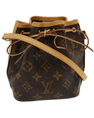 Louis Vuitton Borsa tote noe in tela marrone - Nero