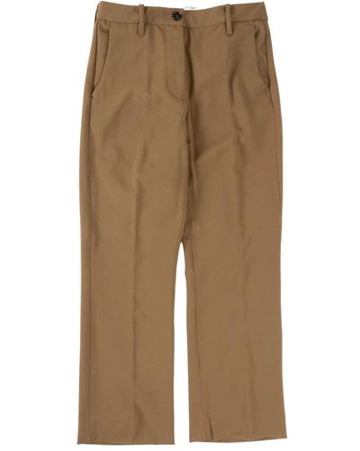 Nine:inthe:morning Trousers > straight trousers - Neutre