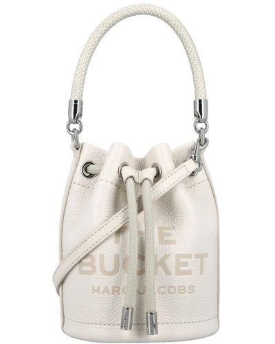 Marc Jacobs BORSA A SECCHIELLO 'THE BUCKET' IN PELLE - Bianco