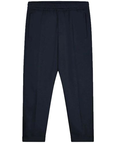 OLAF HUSSEIN Trousers > slim-fit trousers - Bleu