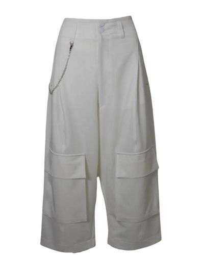 High Pantalón s01753 blanco - Gris