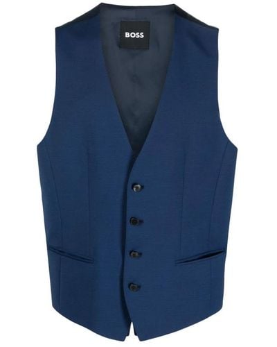 BOSS Suit Vests - Blue