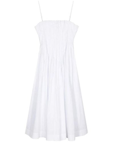 STAUD Midi Dresses - White