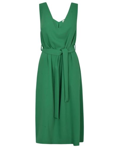 P.A.R.O.S.H. Midi Dresses - Green