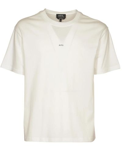 A.P.C. Weißes t-shirt kyle polos