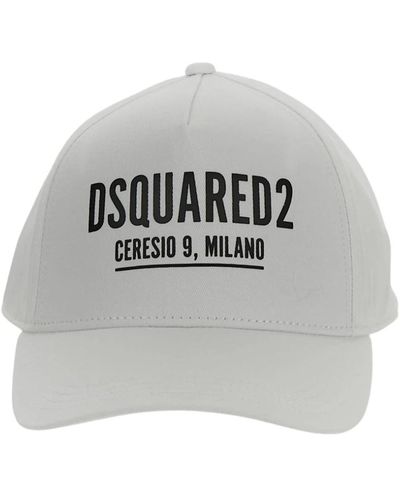 DSquared² Logo baseball cap - Grigio