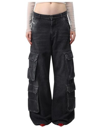 DIESEL Jeans > wide jeans - Noir