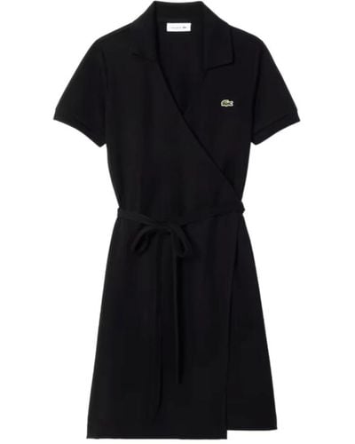 Lacoste Wrap Dresses - Black