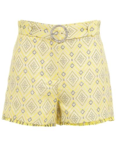 Liu Jo Shorts amarillos para mujeres