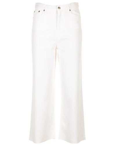 Roy Rogers Cropped Pants - White