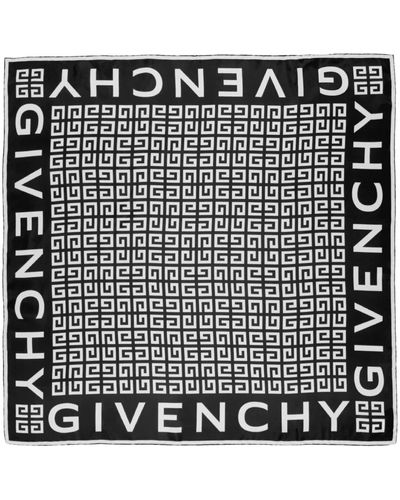 Givenchy 4G Logo Silk Scarf - Schwarz