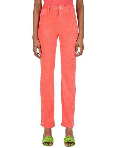 Maisie Wilen Terry towelling jeans - Pink