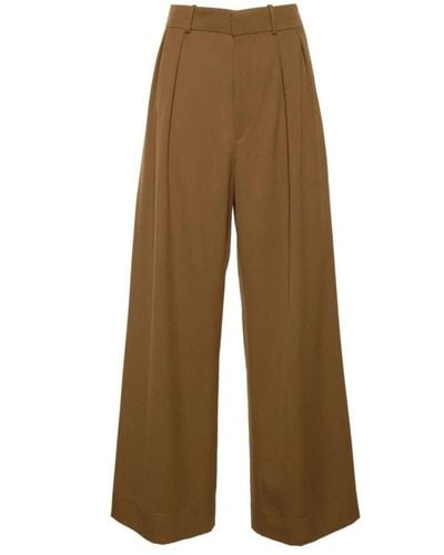 Wardrobe NYC Wide Trousers - Natural