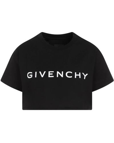 Givenchy Gekürztes t-shirt in schwarz