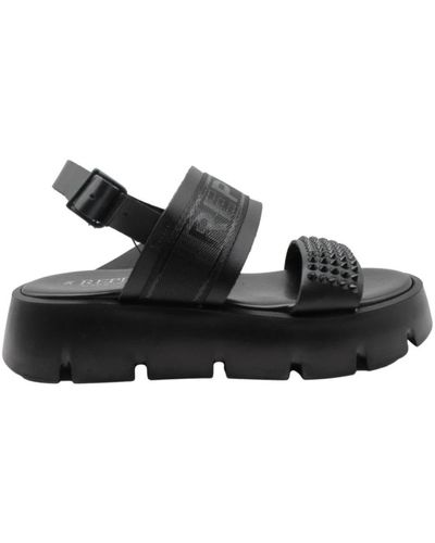 Replay Flat Sandals - Black