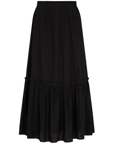 co'couture Nueva falda midi gipsy - Negro