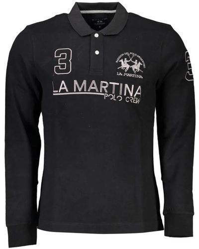 La Martina Polo Shirts - Black