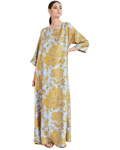 La DoubleJ Dresses,muumuu-kleid im stil der 1970er jahre - Mettallic