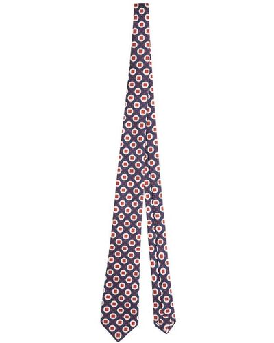Kiton Seidengeometrische krawatte - Lila