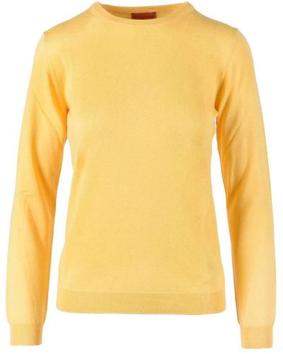 Ballantyne Round-Neck Knitwear - Yellow