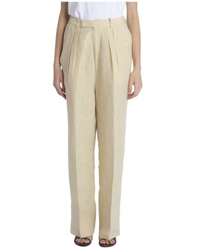 Laurence Bras Straight Pants - Natural