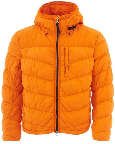 Woolrich Elegant Quilted Hooded Jacket - Orange