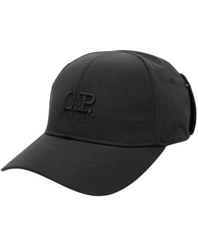 C.P. Company Caps - Black