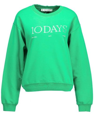 10Days Stiloso maglione con logo verde