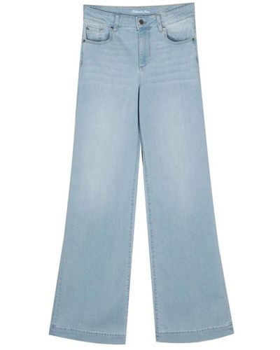 Liu Jo Tropische denim jeans - Blau