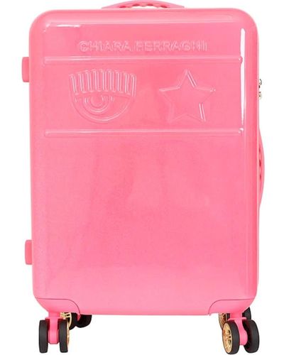 Chiara Ferragni Stilvolles reisegepäck - Pink