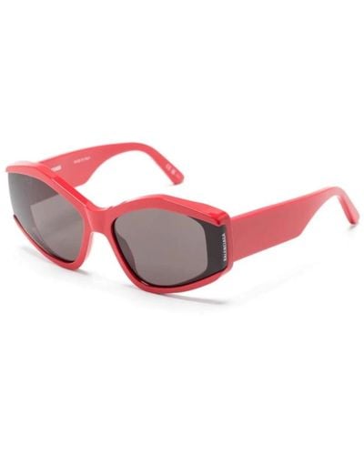 Balenciaga Rote sonnenbrille mit originalzubehör - Pink