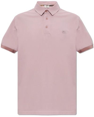 Etro Poloshirt mit logo - Pink