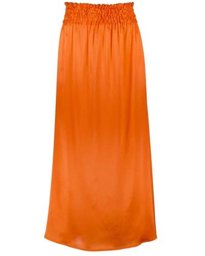 Femmes du Sud Maxi Skirts - Orange