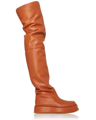 Gia Borghini Shoes > boots > over-knee boots - Marron