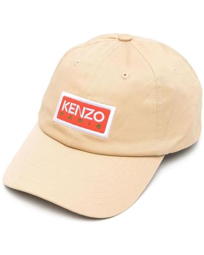 KENZO Logo-patch baseball cap - Natur