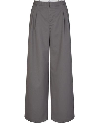 Designers Remix Pantalones anchos elegantes - Gris