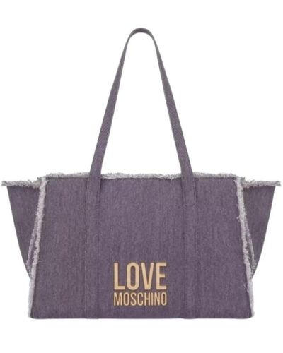 Love Moschino Tote Bags - Purple
