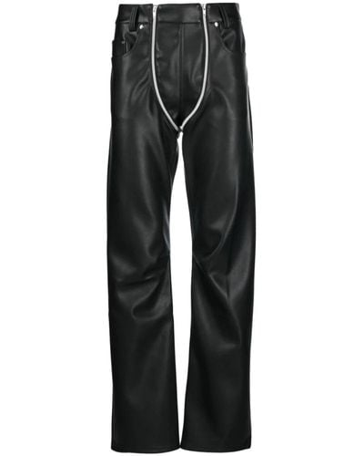 GmbH Straight Trousers - Black