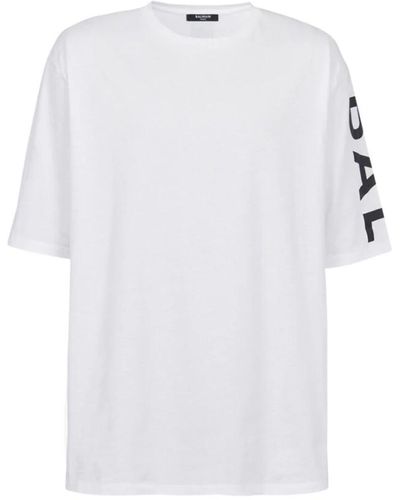 Balmain Tops > t-shirts - Blanc