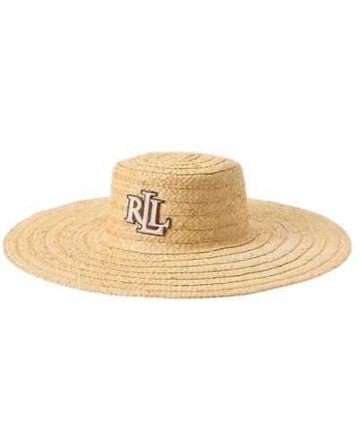Ralph Lauren Lrl Rustic Sun Hat Ld42 - Natural