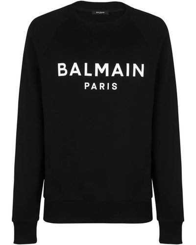 Balmain Paris bedruckter sweatshirt - Schwarz