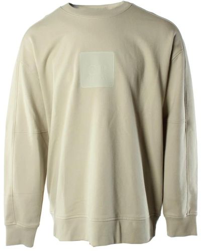 C.P. Company Diagonal raised fleece sweater - Verde