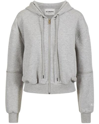 Iceberg Sweatshirts & hoodies > zip-throughs - Gris
