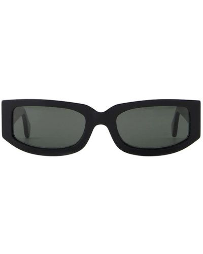 Sunnei Ovale acetat-sonnenbrille in schwarz