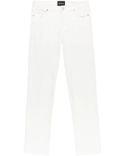 Kiton Stretch weiße Denim-Jeans