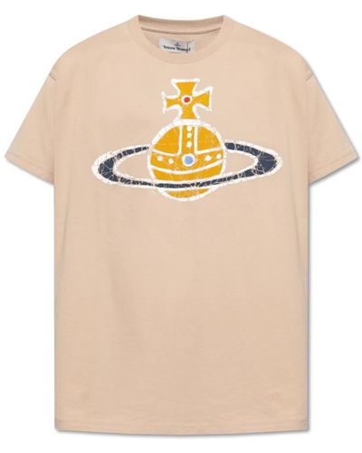 Vivienne Westwood T-shirt mit logo - Natur
