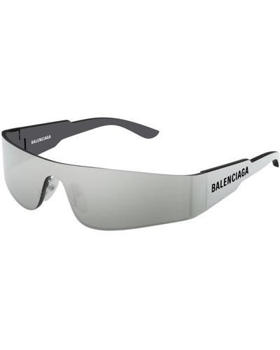 Balenciaga Silberne sonnenbrille bb0041s - Grau
