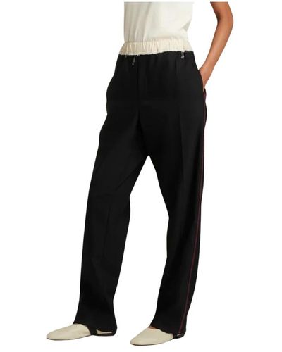 Wales Bonner Straight Trousers - Black