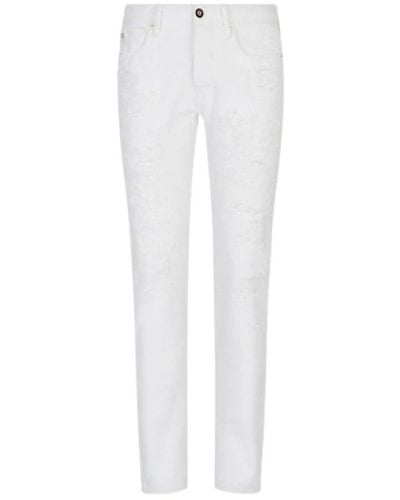 Emporio Armani Slim-Fit Jeans - White